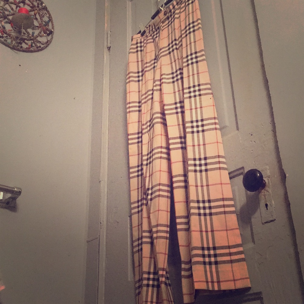 Burberry Plaid Pants